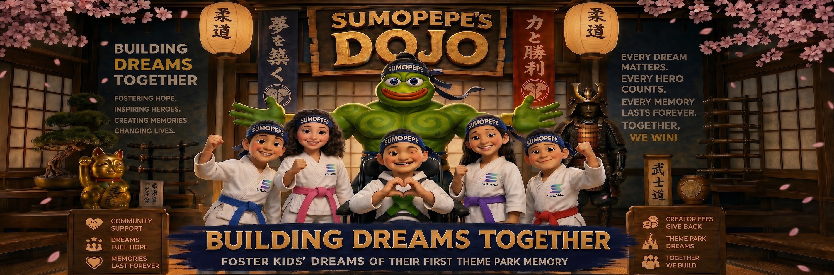 SUMOPEPE's Dojo — Building Dreams Together with the foster kids