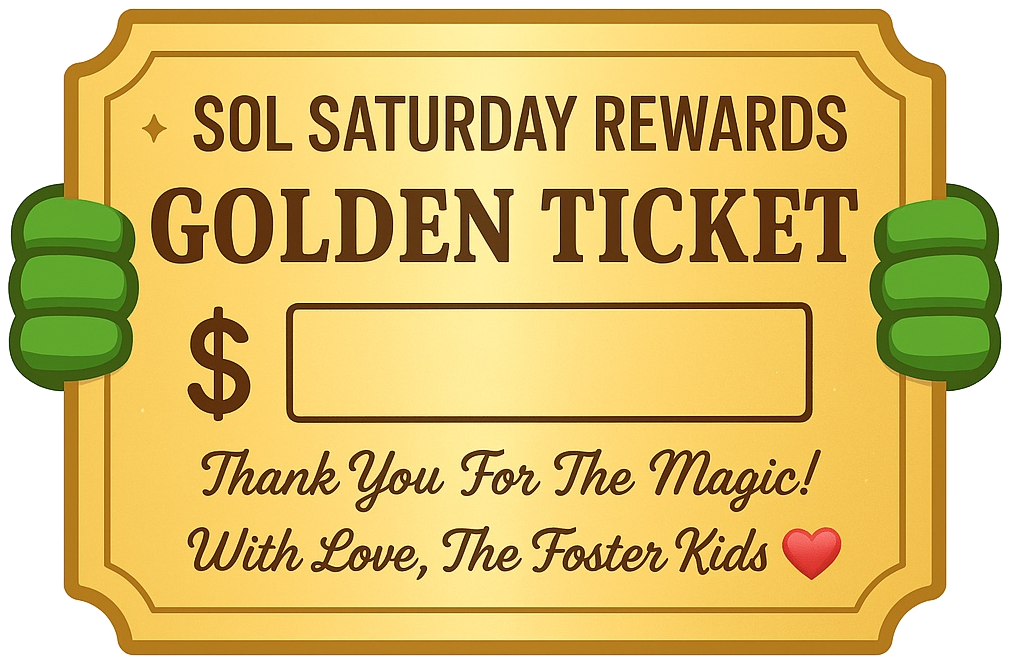 SOL Saturday Rewards Golden Ticket