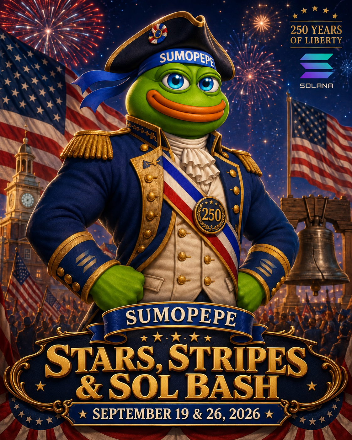 SUMOPEPE Stars, Stripes and SOL Bash, September 19 and 26, 2026